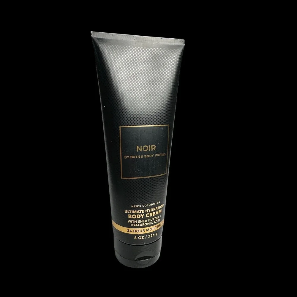 Bath & Body Works Mens Noir Ultimate Hydration‎ Body Cream 8oz Hyaluronic Acid